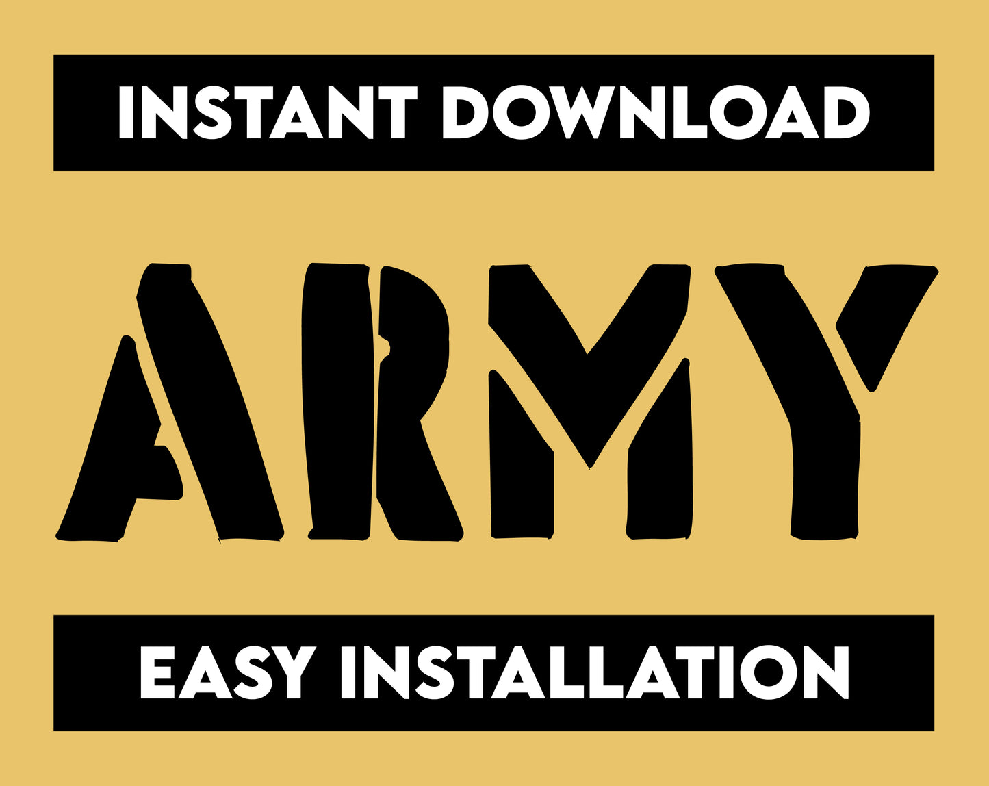 Army Font, Military Font, Stencil Font