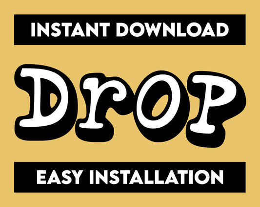 Drop Shadow Font, Drop Shadow Letters, Drop Shadow Text, Cricut Font, Procreate Font, Goodnotes Font, Canva Font, Fancy Fonts, Cool Fonts