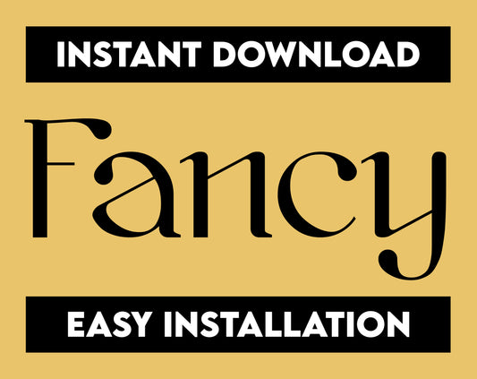 Fancy Font, Fancy Letters, Fancy Text, Fancy Alphabet, Cricut Font, Procreate Font, CapCut Font, Canva Font, Display Font, Cool Fonts