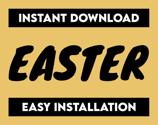 Easter Font, Easter Letters, Easter Text, Easter Typeface