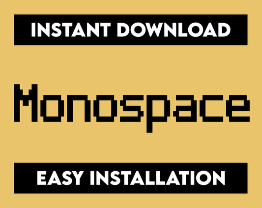 Monospace Font, Monospace Typeface, Monospace Text