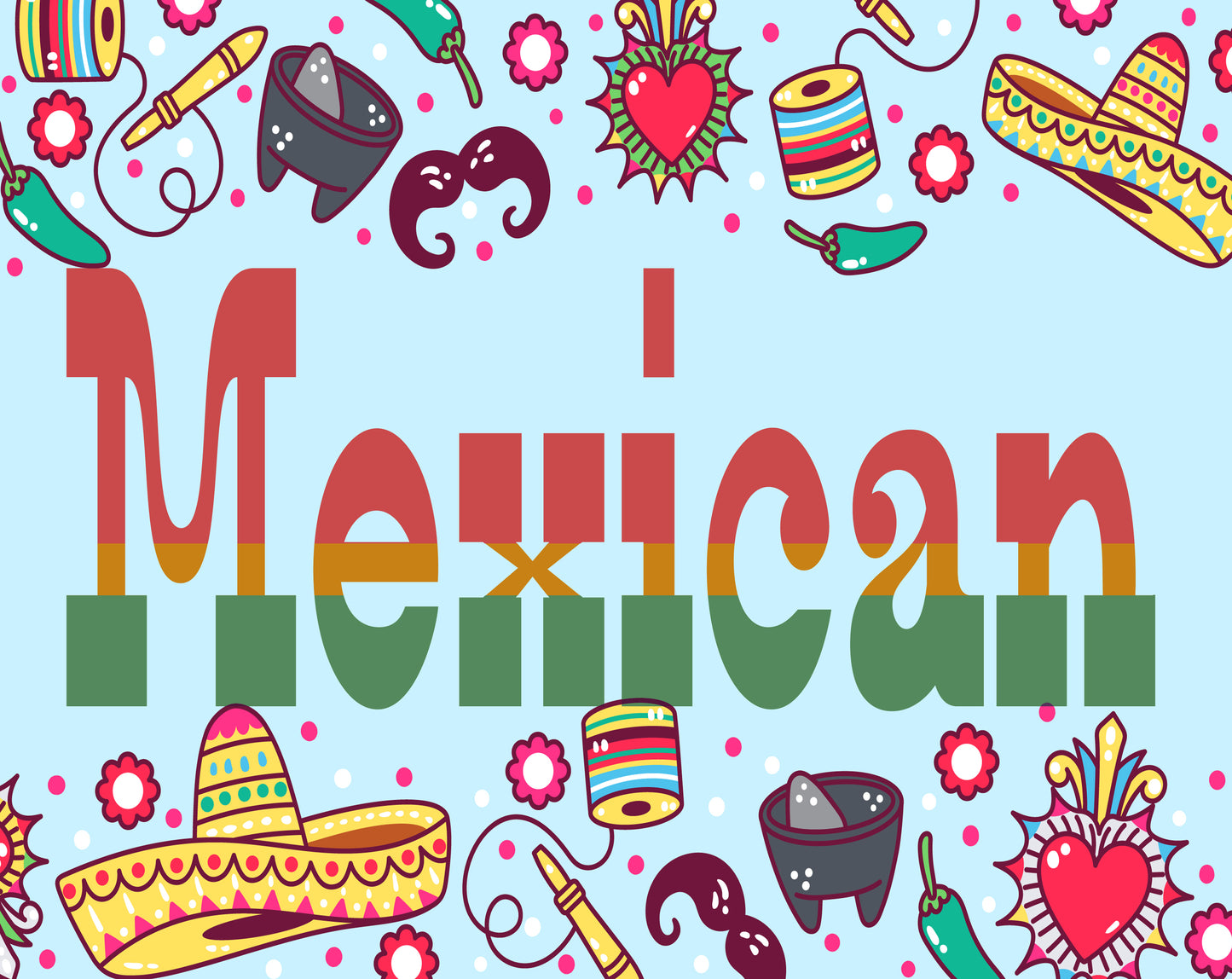 Mexican Font, Mexican Alphabet, Mexican Letters, Mexican Typography, Cinco De Mayo Font