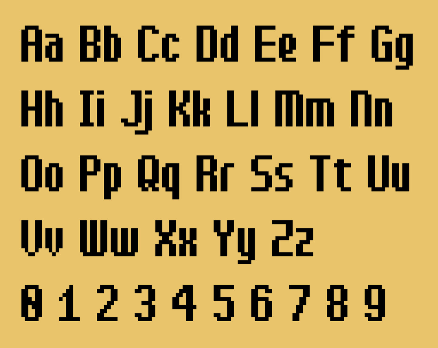 Pixel Letters, Pixel Font, Pixel Typeface, 8 bit Font, Video Game Font, Pixel Alphabet, Cricut Font, Cool Font: Marediv