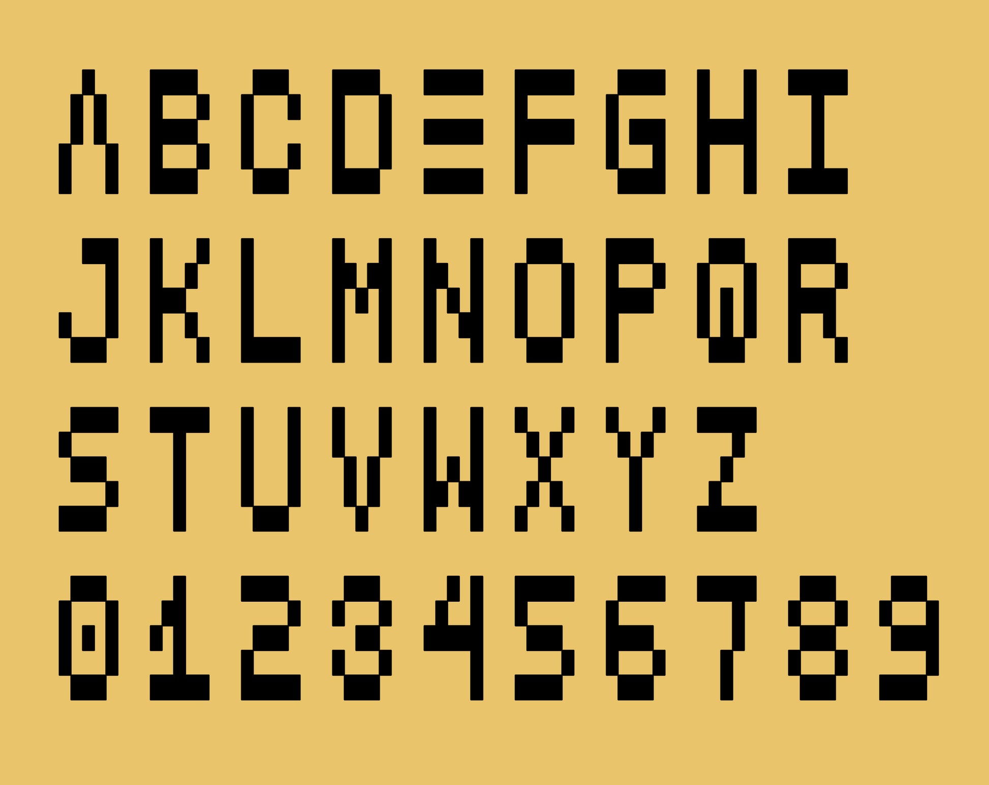 Pixel Font, Pixel Letters, Pixel Typeface, 8 bit Font, Video Game Font, Pixel Alphabet, Cricut Font, Cool Font: Arizone Pixel