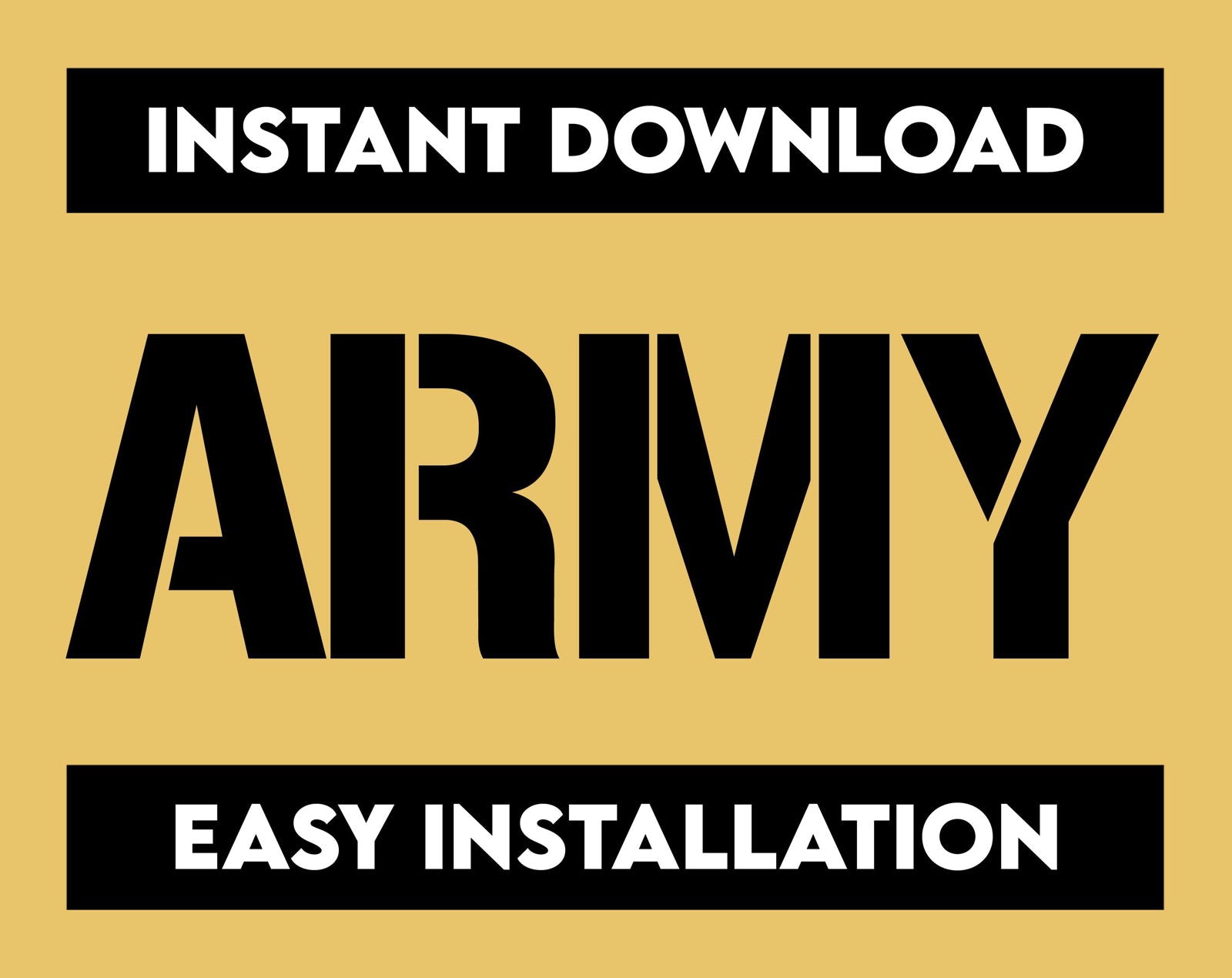 Army Font - Trustful Design
