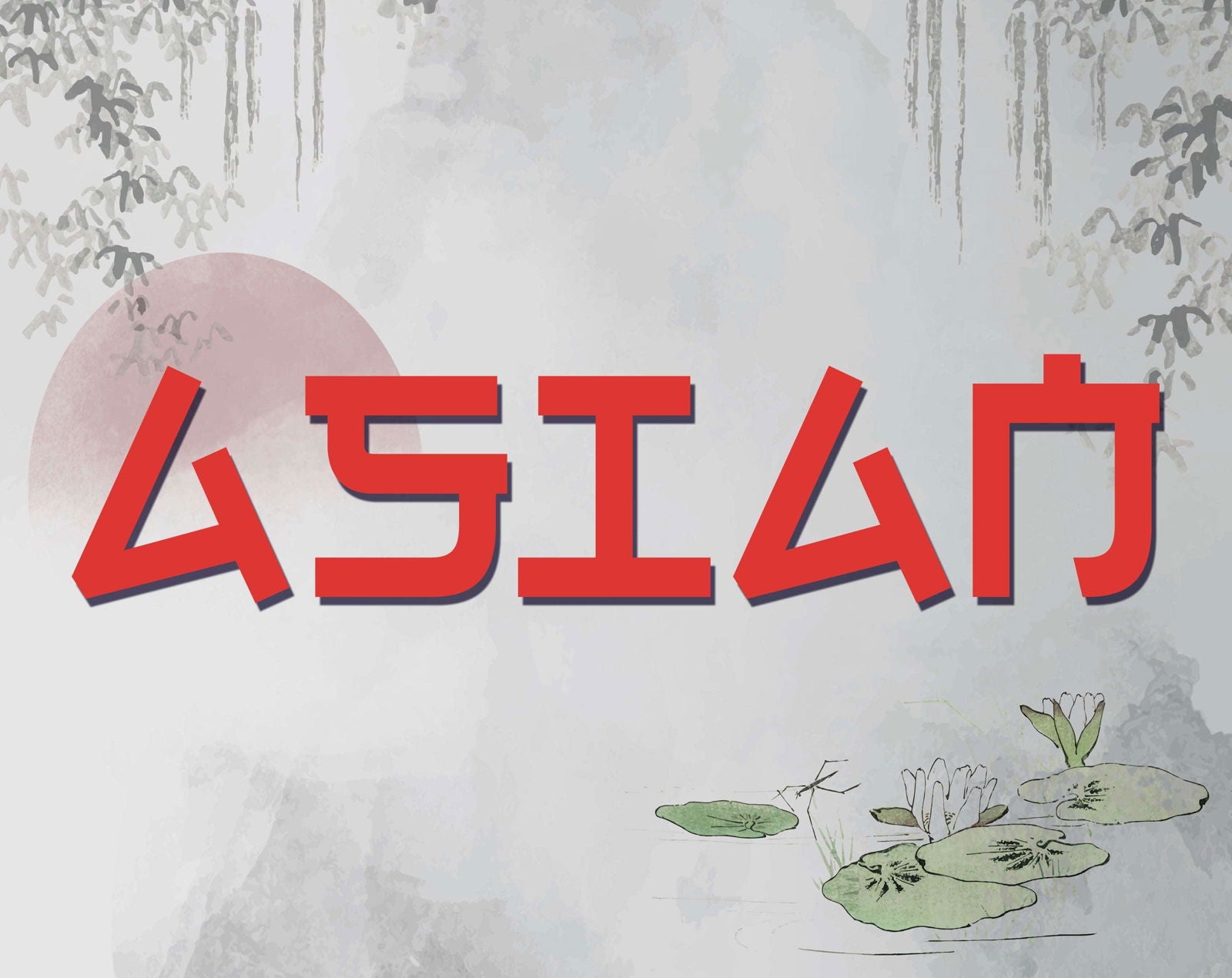 Asian Font - Trustful Design