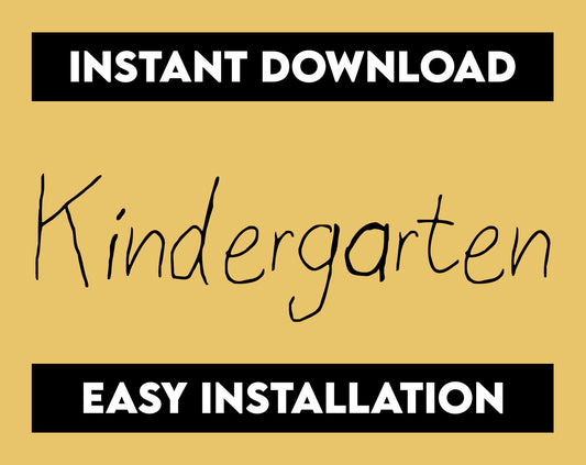 Kindergarten Font - Trustful Design