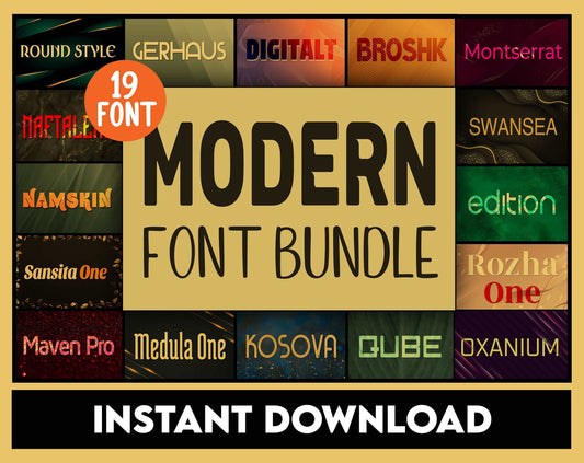Modern Font Bundle - Trustful Design
