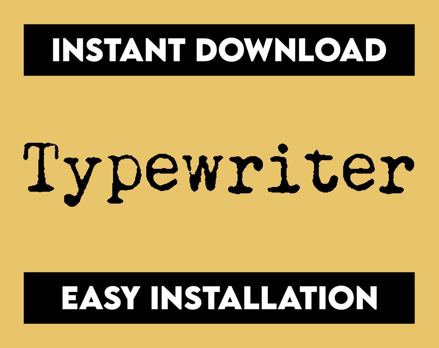 Typewriter Font - Trustful Design