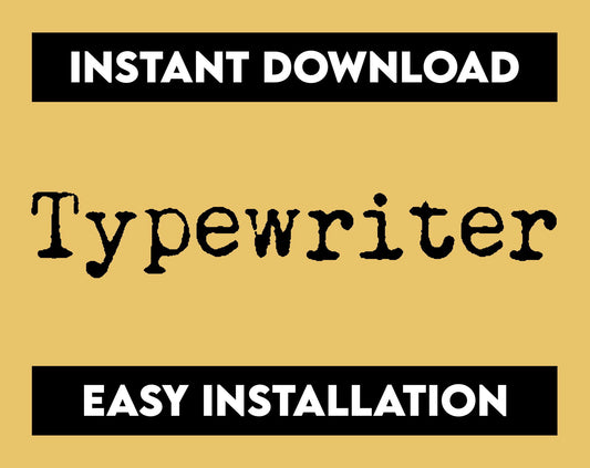Typewriter Font - Trustful Design